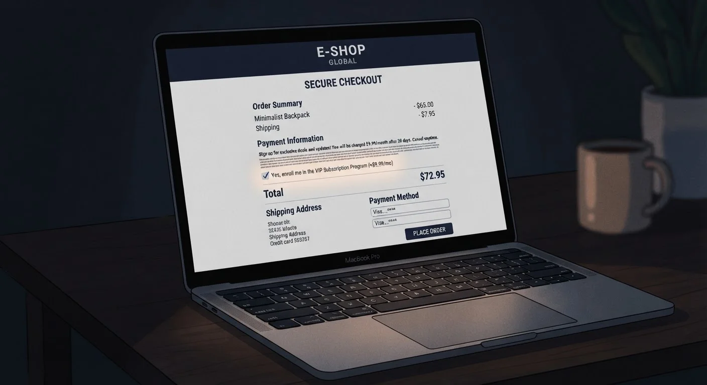 Subscription Traps: Recognising Auto-Renewal Sign-Ups Hidden in Online Orders